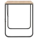 vidaXL Bureau d'ordinateur Noir et chêne 120x60x73 cm