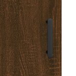 vidaXL Buffet haut chêne marron 69 5x31x115 cm bois d'ingénierie