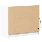 vidaXL Buffet avec LED blanc 72x34x61 cm bois d'ingénierie
