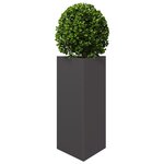vidaXL Jardinières 2 Pièces noir triangulaire 40x34 5x70 cm acier