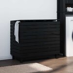 vidaXL Panier à linge 88 5x44x76 cm bois massif de pin