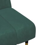 vidaXL Ensemble de canapés 2 Pièces vert foncé velours