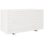 vidaXL Jardinière blanc 90x40x49 5 cm bois de pin massif