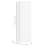 vidaXL Ensemble de meubles TV 3 Pièces Blanc Bois d'ingénierie