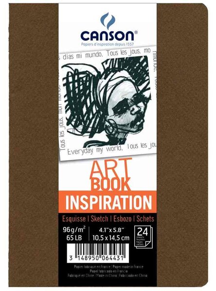 Carnet de dessins ARTBOOK INSPIRATION, A4, brun clair CANSON