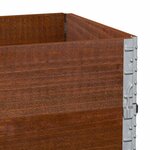 vidaXL Jardinière marron 100x50 cm bois massif de pin