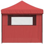 vidaXL Tente de réception pliable escamotable avec 4 parois latérales