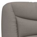 vidaXL Cadre de lit avec tête de lit Taupe 90x190 cm Tissu