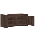 vidaXL Table basse chêne marron 100x50x50 cm bois d'ingénierie
