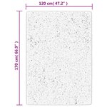 vidaXL Tapis shaggy PAMPLONA poils longs moderne beige 120x170 cm