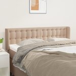 vidaXL Tête de lit avec oreilles Cappuccino 147x16x78/88 cm Similicuir
