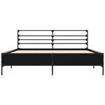 vidaXL Cadre de lit sans matelas noir 160x200 cm