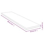 vidaXL Étagère murale 80x20x1 5 cm bambou