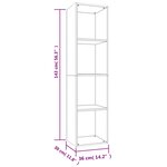 vidaXL Bibliothèque/Meuble TV Chêne sonoma 36x30x143cm Bois ingénierie