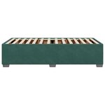 vidaXL Cadre de lit Vert foncé 100x200 cm Velours