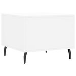 vidaXL Tables basses 2 Pièces blanc 50x50x40 cm bois d'ingénierie