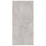 vidaXL Buffet Gris béton 160x36x75 cm Bois d'ingénierie