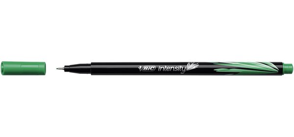 Stylo Feutre Fineliner Intensity Pte Baguée métal Fine 0,4mm Vert BIC