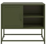 vidaXL Meuble TV jaune moutarde 100 5x39x60 5 cm acier