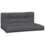 vidaXL Canapés centraux palette de jardin et coussins 2Pièces bois acacia