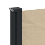 vidaXL Auvent latéral rétractable beige 200x500 cm