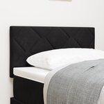 Tête de lit vidaXL Design en Blocs de Diamant Noir 80 cm en Velours