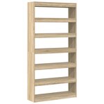 Bibliothèque vidaXL Chêne Sonoma Bois d'ingénierie 100 x 30 x 198 cm
