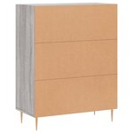 vidaXL Buffet sonoma gris 69 5x34x90 cm bois d'ingénierie