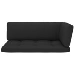 Salon de jardin meuble d'extérieur ensemble de mobilier palette 4 pièces avec coussins pin imprégné de gris 02_0018397