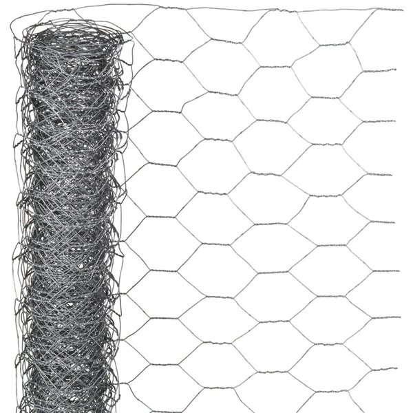 Nature Grillage métallique hexagonal 1 x 10 m 40 mm Acier galvanisé