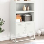 vidaXL Meuble TV jaune moutarde 100 5x39x60 5 cm acier