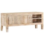vidaXL Meuble TV 110x35x46 cm bois massif de manguier