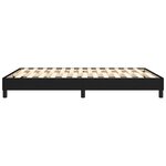 vidaXL Cadre de lit sans matelas noir 140x200 cm tissu