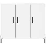 vidaXL Buffet blanc 90x34x80 cm bois d'ingénierie