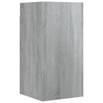 vidaXL Ensemble de meubles TV 7 Pièces Sonoma gris Bois d'ingénierie