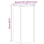 vidaXL Supports pour plantes 2 Pièces chêne marron bois d'ingénierie