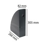 Porte-revues Mag-cube Office - Gris Foncé - X 6 - Exacompta
