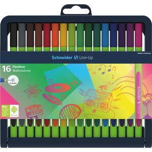 Feutre Fineliner Line-Up 0,4 assorti Étui chevalet box 16 SCHNEIDER