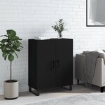 vidaXL Buffet noir 69 5x34x90 cm bois d'ingénierie