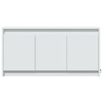 vidaXL Meuble TV avec LED blanc 100x34x50 cm bois d'ingénierie