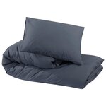 vidaXL Ensemble de housse de couette Anthracite 200x200 cm Microfibre