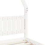 vidaXL Cadre de lit pour enfants blanc 80x200 cm bois de pin massif