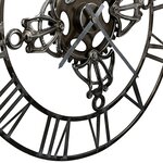 vidaXL Horloge murale Argenté 78 cm Métal