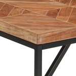 vidaXL Table à dîner 140x70x76 cm Bois massif d'acacia et de manguier