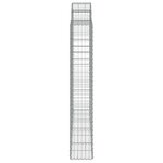 vidaXL Paniers à gabions arqués 18 Pièces 200x50x180/200 cm Fer galvanisé