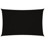 vidaXL Voile de parasol tissu oxford rectangulaire 4x7 m noir