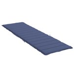 vidaXL Coussin de chaise longue bleu marine tissu oxford