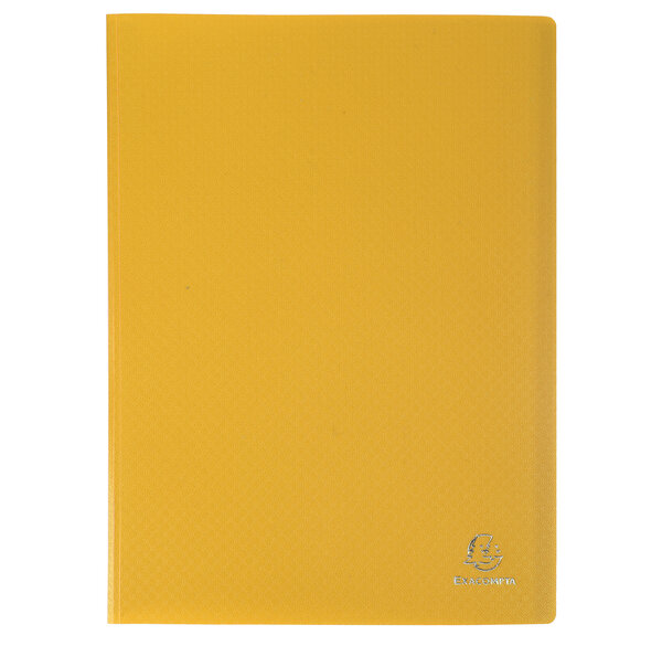Protège-documents En Polypropylène Souple Opak 200 Vues - A4 - Jaune - X 8 - Exacompta