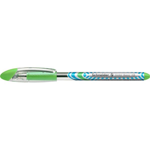 Stylo à bille Slider Basic Pointe Extra Large vert clair x 10 SCHNEIDER