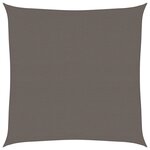 vidaXL Voile d'ombrage 160 g/m² Anthracite 4 5x4 5 m PEHD